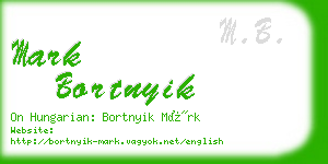 mark bortnyik business card